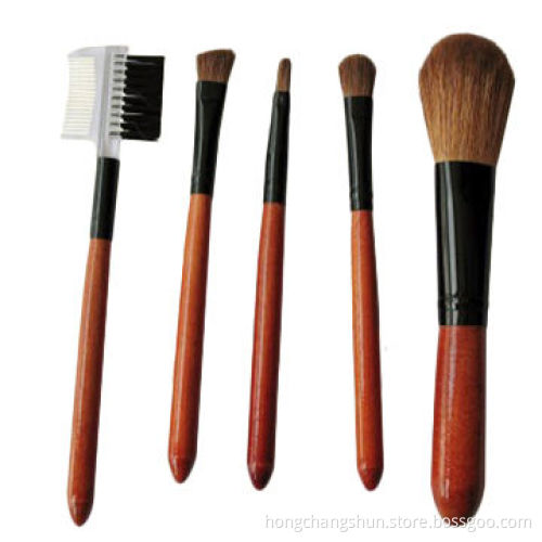 Mini 5-unit Compact Set in Red, Various Types of Bristles are Available